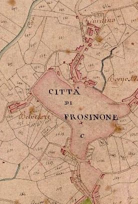 Planimetria ottocentesca Archivio di Stato - Frosinone